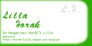 lilla horak business card